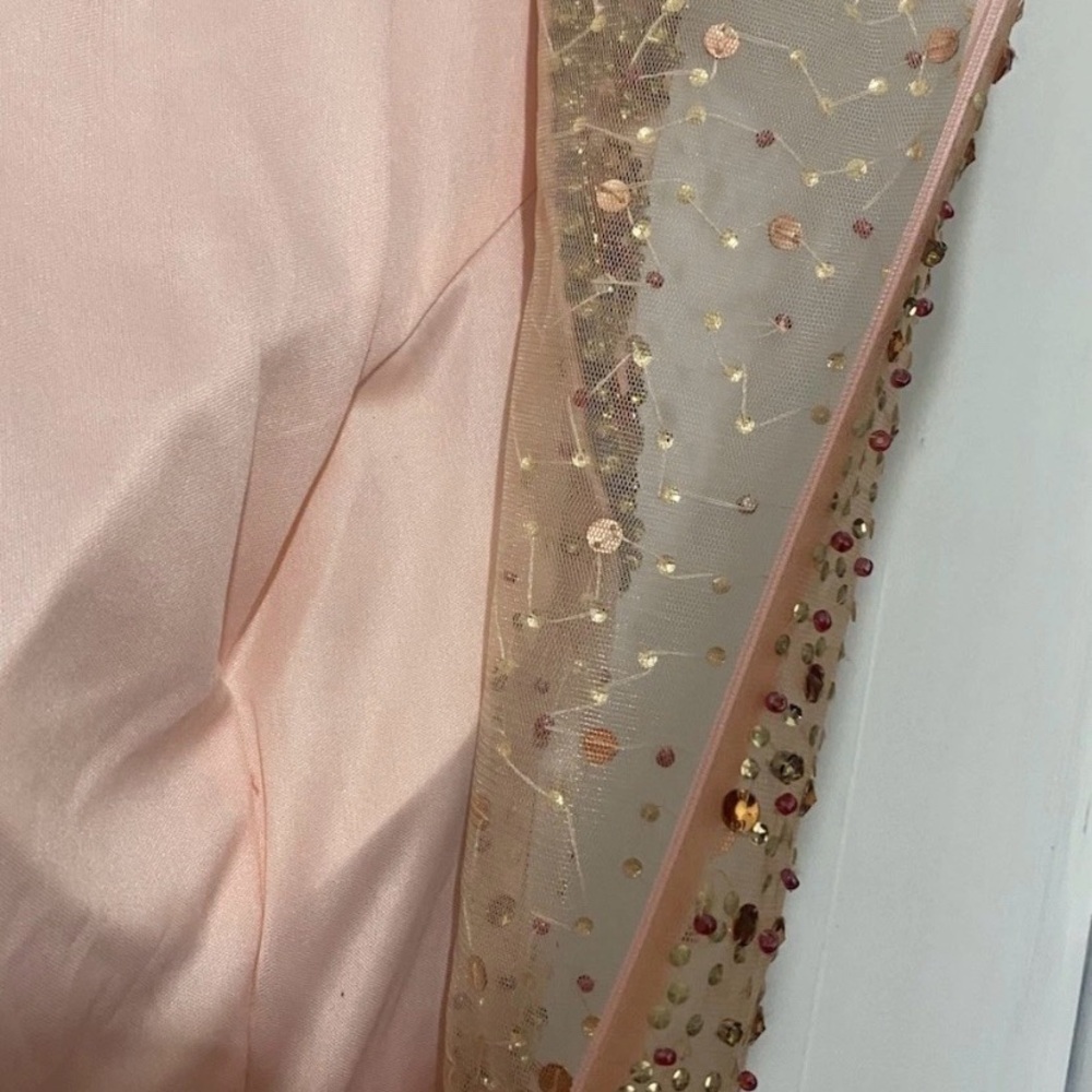 Rachel Allan Cocktail Size 16 Pink Gold Beaded Homecoming Party Dance Mini Dress - Picture 12 of 13